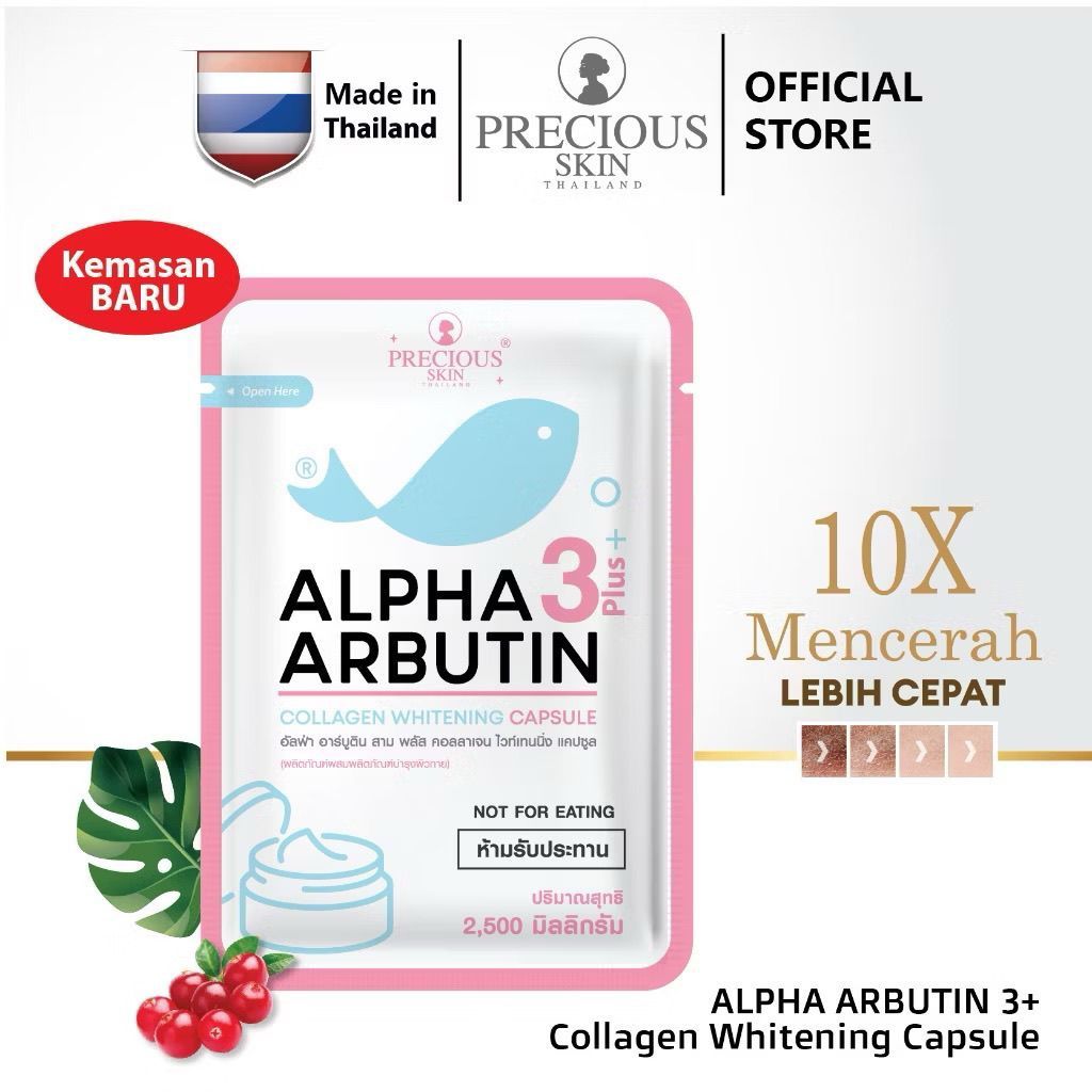 100% Thailand Precious Skin Thailand Alpha ArbutinWhitening 3+ Collagen - Bright & Smooth Skin